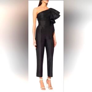 Rasario Black Ruffle Jumpsuit, size 4, NWT